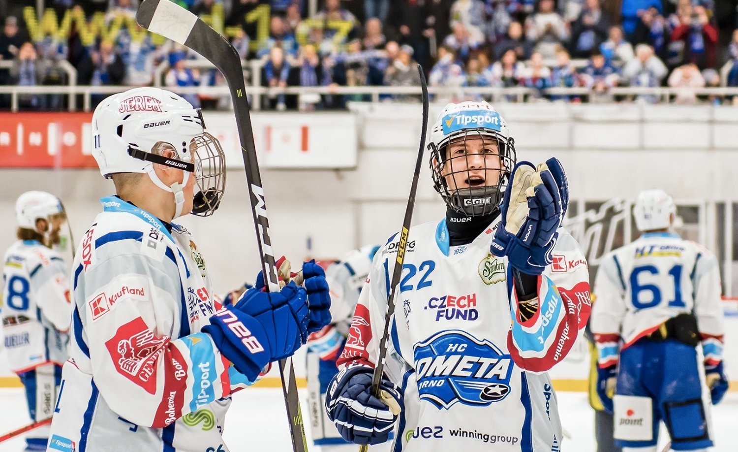 Jakub Brabenec (vpravo) spolu se Stanislavem Svozilem ještě v dresu Komety. Foto: Roman Kantor