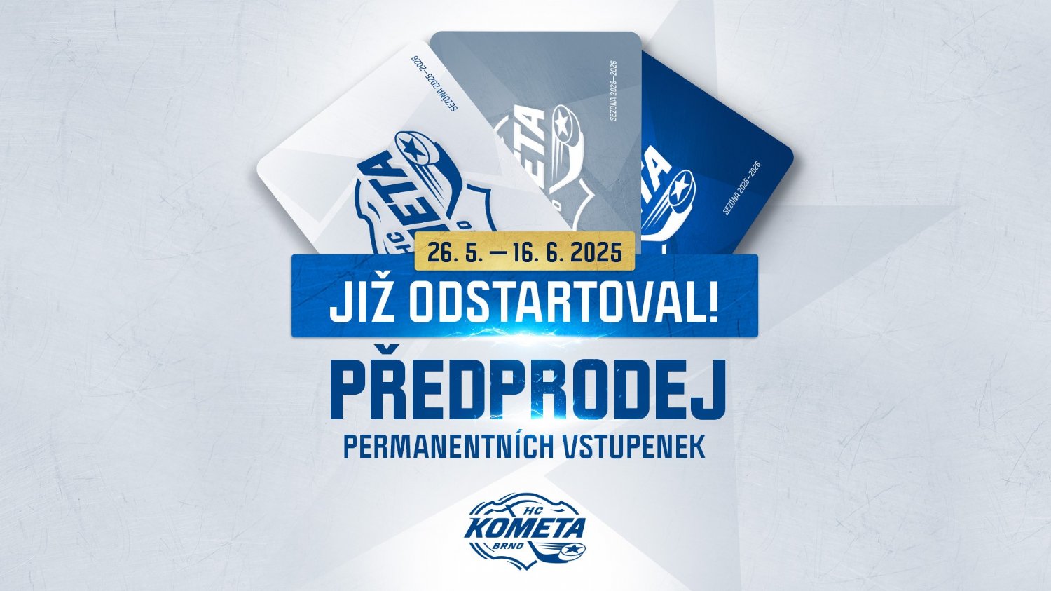 HC Kometa Brno » Odstartoval předprodej permanentních vstupenek!