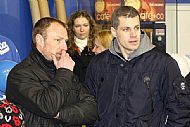 Pavel Zubíček a Petr Hubáček v porotě, tedy v trochu atypické roli sudích. | autor: Michal Eger